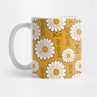 Harry Sunflower Shirt Flower Print Hippie Pop Art Floral Pattern Mug